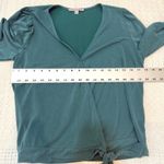 Green Envelope medium faux side tie wrap top blouse TLS1 2903 Photo 2