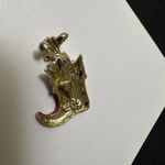 Signed Gerry’s Holiday Brooch Pin Gold Tone Puppy Dog In A Christmas Stocking Photo 5
