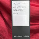 Elliatt Cassini Dress One Shoulder Midi Satin Burgundy Medium New Photo 9