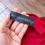 Norma Kamali • Low Back Slip Mermaid Fishtail Gown red backless strappy knit Photo 4