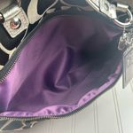 Coach Y2K Vintage Signature Tote Purse Black Silver Trim Photo 7