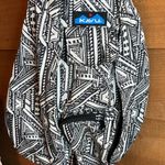 KAVU Geometric Black White Crossbody Backpack Bag Buckle Hiking Slingback Zip Photo 1