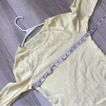 Form Pointelle Tshirt long sleeve crop womens Yellow (large) Photo 2