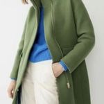 J.Crew $365- Nelo Gori Green Womens Coat Italian Stadium Cloth Size OP Photo 0