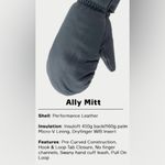 Swany Ally Mit Ladies Slate Blue Gray S Mittens Leather Photo 1
