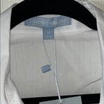 Antonio Melani Womens White Rose Flower Appliqué Button Down Shirt Size Med NWT Photo 3