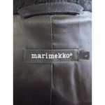 Marimekko “Mollis” Mohair Wool Blend Sack Coat Black L 12/14 Size L Photo 8