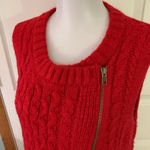 New Directions ND size L Large red chunky sweater Photo 2