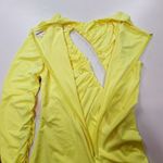 superdown  Ilana Ruched Mini Dress in Neon Yellow XL Photo 9