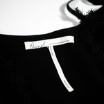 Anthropologie Floreat Satin Sheen Lace Black Camisole Tank Top Shirt Medium Photo 3