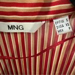 Mango MNG Sleeveless Blouse Striped Crinkle Pleated size XS Photo 1