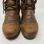 Sorel ‎ Addington Lace Up Waterproof Leather Moto Military Bootie size 9.5 Photo 2