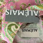 ALÉMAIS Marta Linen Ruffle Mini Dress, Size AUS 4 New w/Tag Pink Photo 12