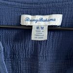Tommy Bahama  Navy Gauzy Cotton Shirt Top Blouse Medium Photo 1