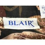 Blair Vintage 90's Earth Tone Abstract Leaf Print Windbreaker Jacket Size L Photo 4