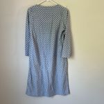 Earth Angels  Cottage Core Blue and White Polyester Nightgown, size small 🗝️ Photo 5