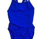 Adidas Blue One Piece Bathing Suit Size 30 (Similar to a US Small) Photo 0