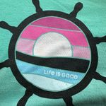 Life is Good Cool Tee Womens XXL Ship Cruise Wheel Boating Florida Green Teal Photo 1