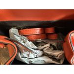 NWT Viola Castellani Papaya Orange Leather Handbag Purse Backpack Convertible Photo 10