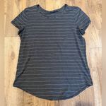Lululemon Love Crewneck Grey Striped Athletic T-shirt Photo 1
