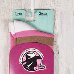 Justin NWT Boots Fashion Cushioned Sole Striped Crew Socks Women's Size Small Photo 2