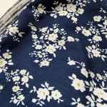 Skies Are Blue  Striped Knit Blazer Small Grey Jacket Floral Lined Stretch Office Photo 3