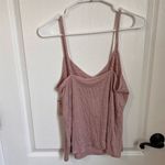 Danskin Women's Pink V-Neck Tank Top Size Medium Thin Straps Textured Fabric NWT Photo 6