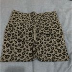 Cheetah print butt scrunch workout shorts Gray Size undefined Photo 1