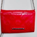 Betsey Johnson  Vibrant Red Heart Crossbody Clutch with Bow Photo 1