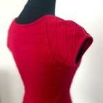 Charlotte Russe  Vibrant Red Front Zip Top in Size S Photo 2