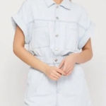 ZARA New  denim silver romper playsuit Photo 0