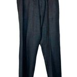 Banana Republic  Black Linen Wide Leg Structured Pants Women's Size 12 Photo 0