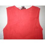 Natori New Sleeveless Maxi Night Gown Dress Embroidered Womens XS Red Orange Photo 7