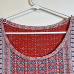 Lucky Brand  Red Blue Patriotic Short Sleeve Shirt Size Large EUC #2623 Photo 2