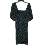 CAbi Dress Size Medium Multi Geometric Pattern Stretch Blend SS Women Photo 7