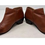 Vionic  Women's Jolene‎ Brown Leather Booties Side Zippers Size 8 Photo 8