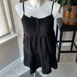 Old Navy  Black Swiss Dot Cami tiered Sun Dress‎ size small Photo 2