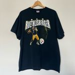 NFL Vintage Pittsburgh Steelers Ben Roethlisberger Black Tshirt Photo 1