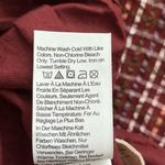 Madewell Seersucker Wrap Mini Dress in Dark Merlot Plaid Print Burgundy Red, XS Photo 15