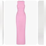 SKIMS  bubblegum pink ribbed maxi dress size small Photo 2