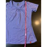 The North Face  T Shirt Womens Medium Purple Stripes Outdoorsy Hiking‎ READ Photo 12