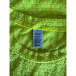 Victoria's Secret Victoria’s Secret Neon Yellow Mesh Short Sleeve Top Photo 4