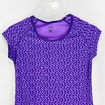 C9 CHAMPION Purple Abstract Short Sleeve Active Top Size XS Photo 4