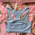 sky blue sports bra unlined racer back Photo 1