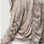 Free People Velour Ruched Jacket - S Photo 1