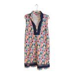 Simply Southern  Pineapple Print Tunic Dress  XL Sleeveless Collared Navy Trim Photo 1