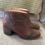 Freebird by Steven CAIN Women’s 8 Brown Leather Strappy Boots Block Heel Photo 0