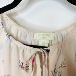 Saint Tropez West St. Tropez West Pink Floral Silk Blouse Ruffle Sleeve Sz Small Photo 8