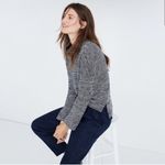 Madewell  Knit Blue Cowl Neck Long Sleeve Sweater Size Small Photo 3