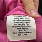 Ivory Ella  Black Quarter zip Sherpa pullover with purple logo patch pocket sz S Photo 12